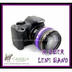 PHOTOGRAPHY Logo Silicone Purple Rubber Lens Band , Flash Band , Wrist Band